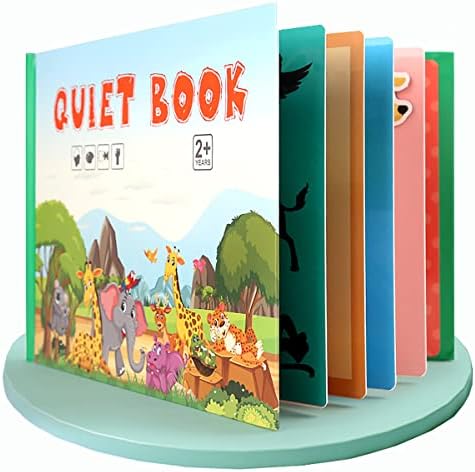 Livro tranquilo e quieto para crianças, Montessori Livro ocupado para crianças, atividade de aprendizado de