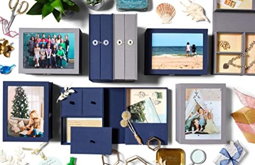 Sabor | Story Box-Frame e lembrança Box-em-um | Moldura de imagem de tecido com caixa de lembrança