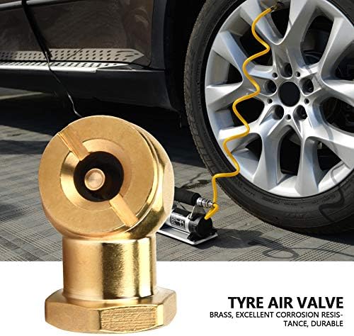 Válvula de ar de cobre Válvula de ar 1/4 de entrada de pneus de entrada do conector da válvula para pneu de motocicleta de carro