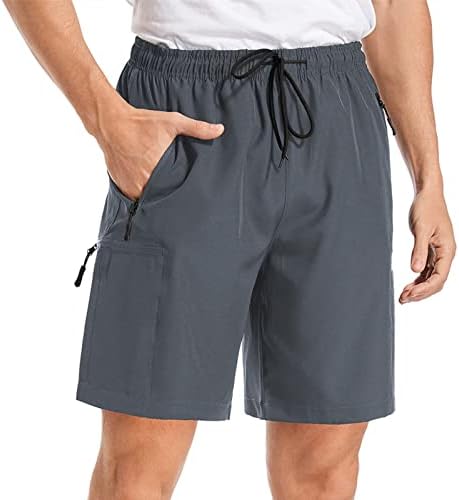 Disi Men's Hucking Cargo Shorts Rápida de corrida seca para homens Treino Athletic Gym Shorts com bolsos