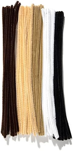 Cousin DIY Multicolor Chenille Pipe Cleaners, 6mm x 12 polegadas, 100 pacote