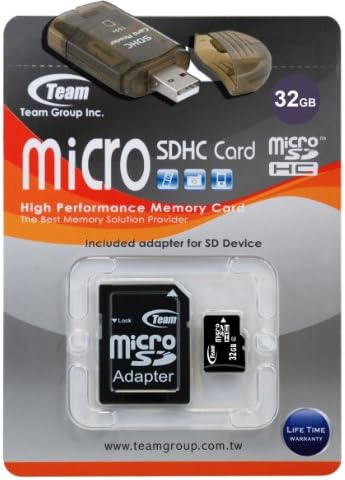 32 GB Turbo Speed ​​MicrosDHC Card de memória para Samsung Exclance Finesse. O cartão de memória de alta velocidade vem com um SD gratuito e adaptadores USB. Garantia de vida.