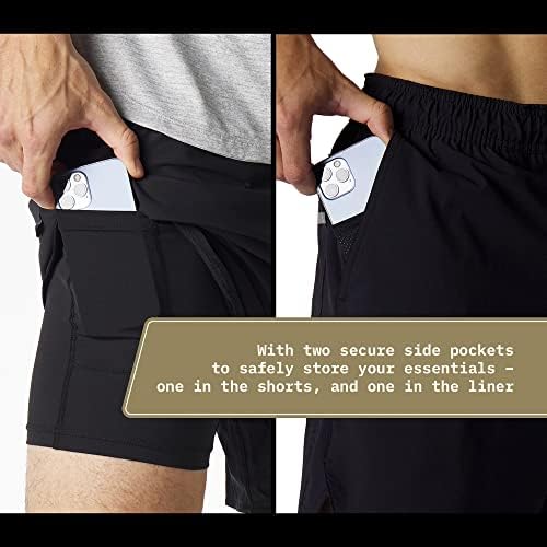 Legends Luka HD Gym Shorts para homens | Shorts de treino masculinos leves e duráveis