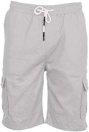 Shorts masculinos de cargo de 4zhuzi para desgaste casual - bolsos múltiplos shorts de bicicleta