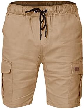 Ymosrh shorts masculinos de verão Casual ao ar livre bolsos de retalhos de gestão de calças de ferramentas