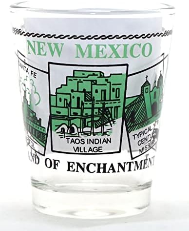 Cenário do Novo México Green Classic Design Shot Glass