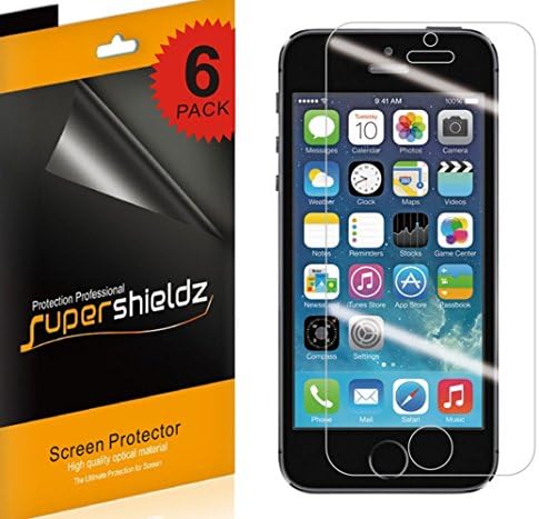 Supershieldz projetado para iPhone SE, iPhone 5S, iPhone 5C e iPhone 5 Protetor de tela, Anti -brilho e escudo anti -impressão digital [vidro não temperado]