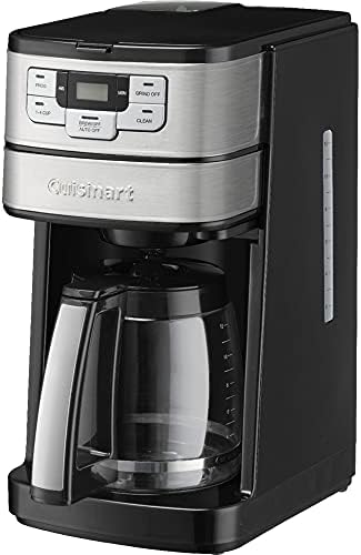 Cuisinart DGB-400 Grind e Brew 12 xícara de coffeema preto/pacote de aço inoxidável com 1 ano CPS Pacote