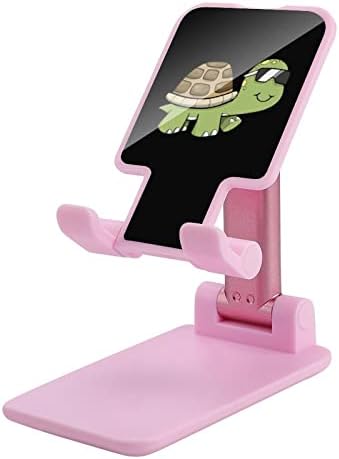 Tartaruga com óculos de sol Torno celular Stand dobrável Ajuste ajustável do telefone celular Compatível
