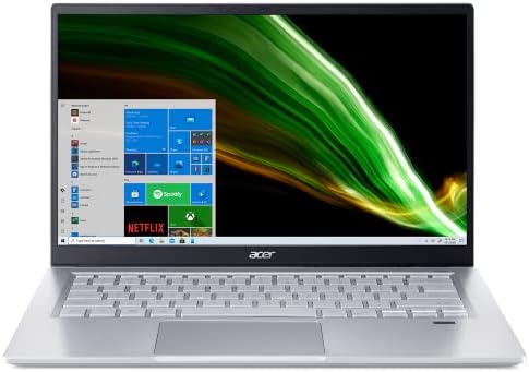 Acer mais novo Swift 3 laptop fino e leve 14 fhd ips evo plataforma 11th Intel i7-1165g7 IRIS XE Graphics 8
