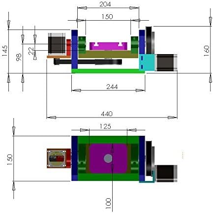CGOLDENWALL CNC ROUTER TABELA DE ROTAÇÃO Eixo de rotação A B 4º 5º egocentro de 100 mm para o roteador
