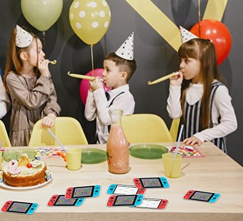 Convites de preenchimento em forma de festa em forma de máquina, convites de festa de aniversário, decorações,