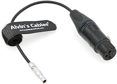 Alvin's Cables Cabo de áudio ângulo reto 00 5 pinos macho para xlr 3 pinos fêmea para câmera Z CAM E2