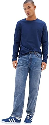Jeans de jeans retos de fiança reta do Gap Men