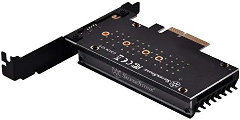 PEDRA DE PEDRA PRATA SST-ECM24 M.2 Porta para PCIE X4 Card com bloco de refrigeração