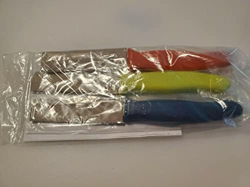 Conjunto de facas de paring de cozinha de 3 - laranja | Azul | Verde | Chef mimado