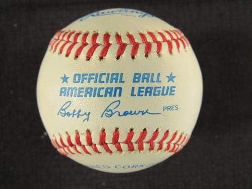 Frenchy Bordagaray assinou Autograph Autograph Rawlings Baseball - B106 - Bolalls autografados