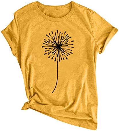Camisetas para mulheres, Townus Women's Summer Tops Funny Graphic T-shirts Casual Casual Bloups Tunic Tees camisetas