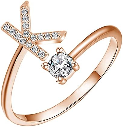2023 Novos anéis de letra Aberta Proposta Presente Presentes de noivado Party Rings Anéis de Natal Anéis para mulheres