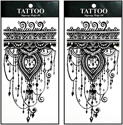 Tatuagens 2 folhas Tattoo temporário 3D Câmera estrelas rei rainha coroa para homens homens lombarem o braço do braço do pescoço de tatuagem Moda de festas