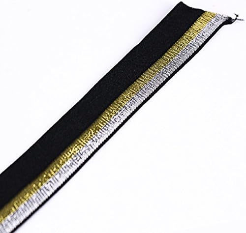 19mm elástico elástico preto poliéster poliéster fita fita fita de fita de faixa Apliques de