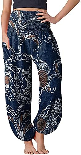 Calças de ioga sexy para mulheres bunda com calça hippie de top boho pajama confortável pijama yoga