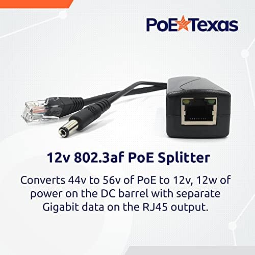 Poe Texas IEEE 802.3AF 12V Splitter e 8 Port Poe Switch
