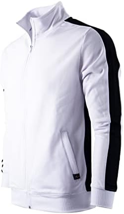 Captura de tela masculino Hip Hop Premium Slim Fit Comfort Track Jacket Athletic Fitness Fashion Fashion