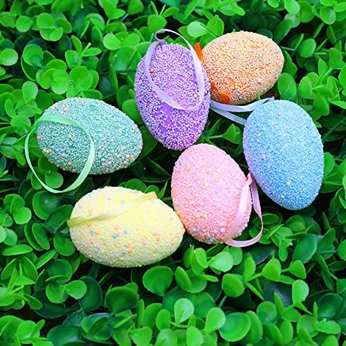 LuckyMeet Easter ovo de 5 peças Conjunto, 30 cena de ovo simulada decoração