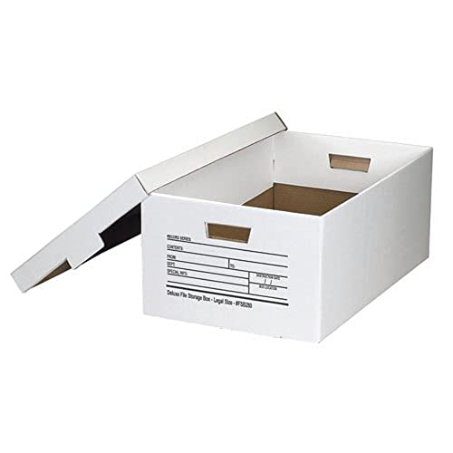 Lógica de fita TLFSB280 Deluxe Arquivo Caixas de armazenamento, 24 x 15 x 10 , branco