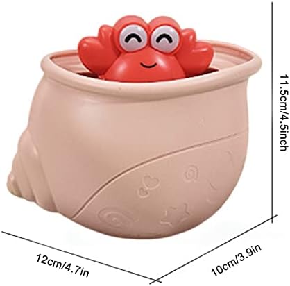 Yuab Crab Toy | Brinquedos de banho de caranguejo eremita flutuantes para crianças crianças | Adorável piscina da piscina Bathtub Toys Bath Squirt Toys for Kids meninos meninos, banheira piscina brinquedos de água