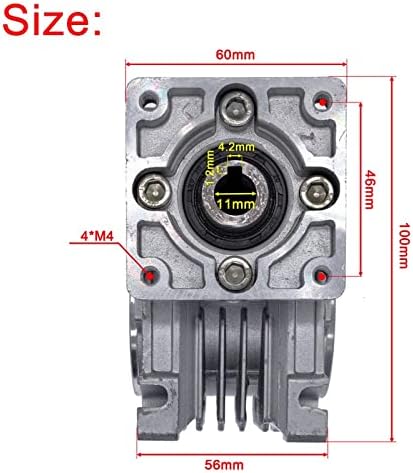 Redutor de velocidade de velocidade do mini motor de mini motor hycyyfc saída de 14 mm de 14 mm 5: 1-80: