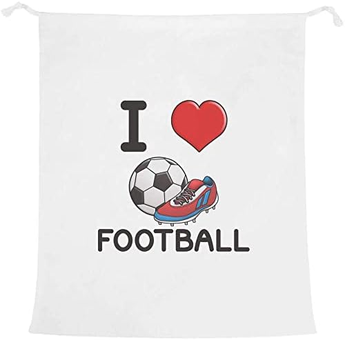Azeeda 'I Love Football' Laundry/Lavagem/Bolsa de Armazenamento