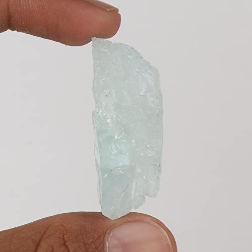 GemHub 86.4 CT Um grau natural Aqua Aqua Sky Sky Aquamarine Terra Minerada Cristal Cristal Rougada Pedra