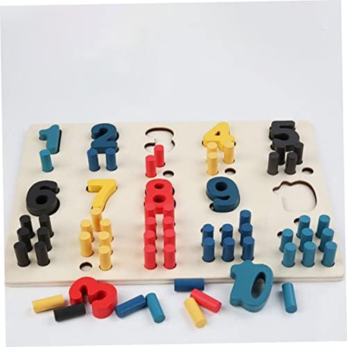 Toyvian 1 Número conjunto Combinando brinquedos de brinquedo Rayan para crianças que contam o empilhador emparelhamento digital Toy Educational Toys for Kids Shapet Reconsce