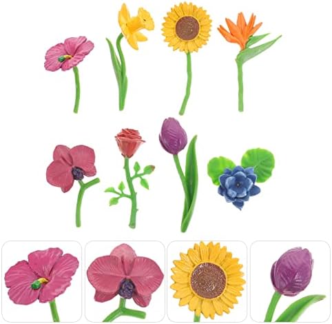 Toymytoy Plantas artificiais ao ar livre 1 conjunto simulação Mini ornamentos de flores crianças Toys cognitivos