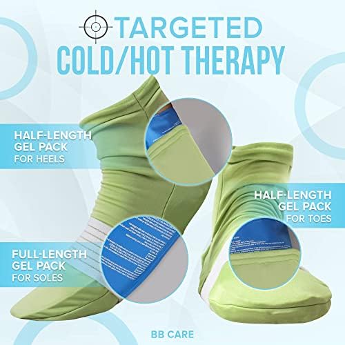 Meias de terapia a frio BB Care - meias de resfriamento reutilizáveis ​​para pés quentes - meias de gelo para