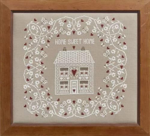 Historical Sampler Company White Home Sweet Home Cross Stitch Kit