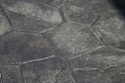 Carimbo de concreto de pedra aleatória original definido por Walttools | Padrão decorativo de telha rochosa, tapetes de textura de poliuretano resistentes, detalhes realistas