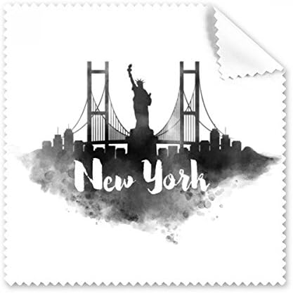 New York America Landmark City Pintura de limpeza de pano de pano Tela de óculos Limpador 5pcs