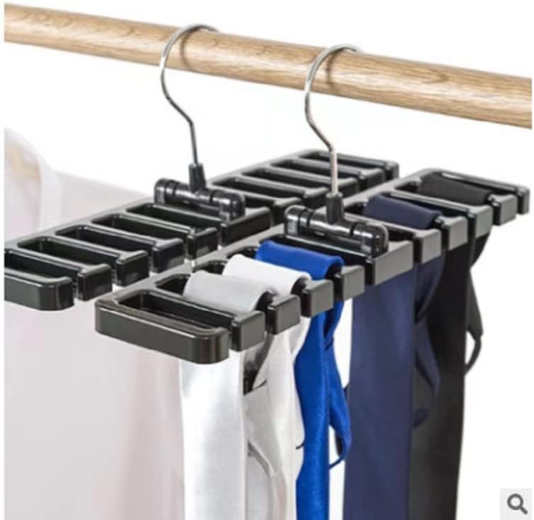 Vitkstar 3 Pack Tie Racks Suporte - Cabilhões de gravata de armário Recurada para homens de armazenamento de cinto para homens Beltadores