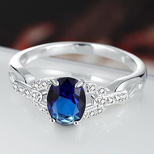 2023 Novo anel Diamante Saphire Ring Gift Shape Ringdiamond Ring Big Ring Vintage Blue Gemstone Ring Ring Ring Ring Grandes anéis reversíveis para mulheres