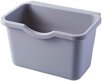 Lixeira de compostagem de cozinha em U-Buyhouse para balcão ou embaixo da pia, pendurando lixo pequeno/banheiro/quarto/escritório/acampamento, balde de composto interno montável, branco cinza branco
