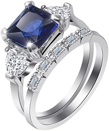 2023 Nova jóia de anel para mulheres jóias pedras azul engajado de zircão redondo anel de moda brilhante anéis de acrílico anéis de resina acrílica