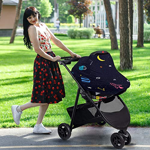 Lindas capas de assento de carro para bebê Galaxy - Capa de carrinho de carrinho de cadeira
