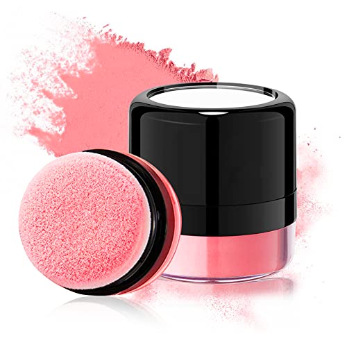 Blush natural pó solto blush rosa almofada rosa blush rosto natural blush para bochechas tonalidade,