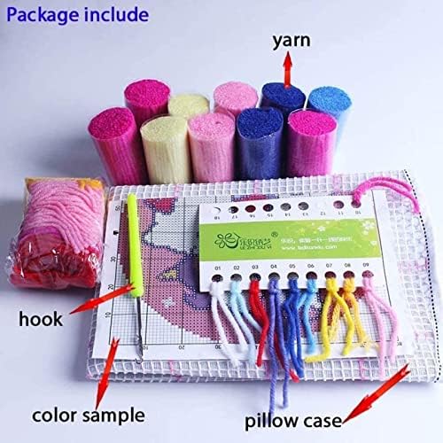 Kits de tapete de gancho hydtgz para adultos kids kits de fios de tapete diy kits kits de tapeçaria