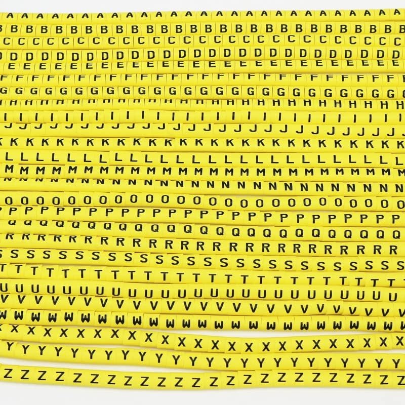 26 letras A a Z 10 Números 0-9 Marcadores de cabo de ameixa 0,3 0,5 0,75 1,0 1,5 2,5 4 6 8 10 16mm2 para