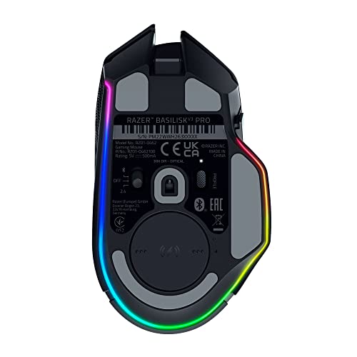 Razer Carregamento sem fio Puck para Basilisk V3 Pro Gaming Mouse: Carregamento sem fio magnético - Compatível com dispositivos de carregamento Qi - Dock de mouse e mouse vendido separadamente
