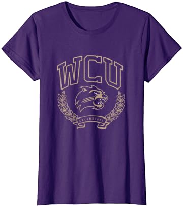 Catamounts da Carolina Ocidental Victory Vintage Purple T-Shirt